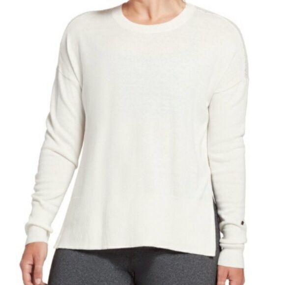 NWT CALIA Carrie Underwood Journey Open Stitch Pullover Sweater White Ivory XS - Picture 3 of 10
